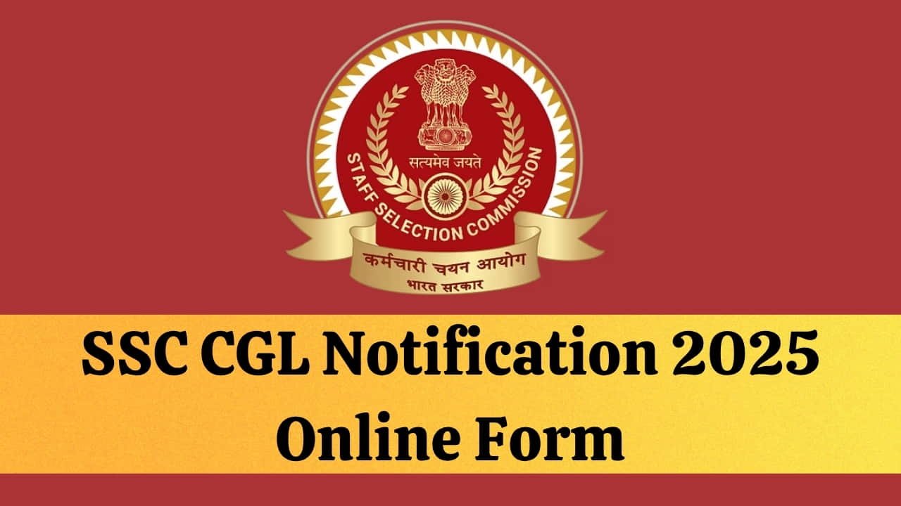 SSC CGL Notification 2025 Online Form